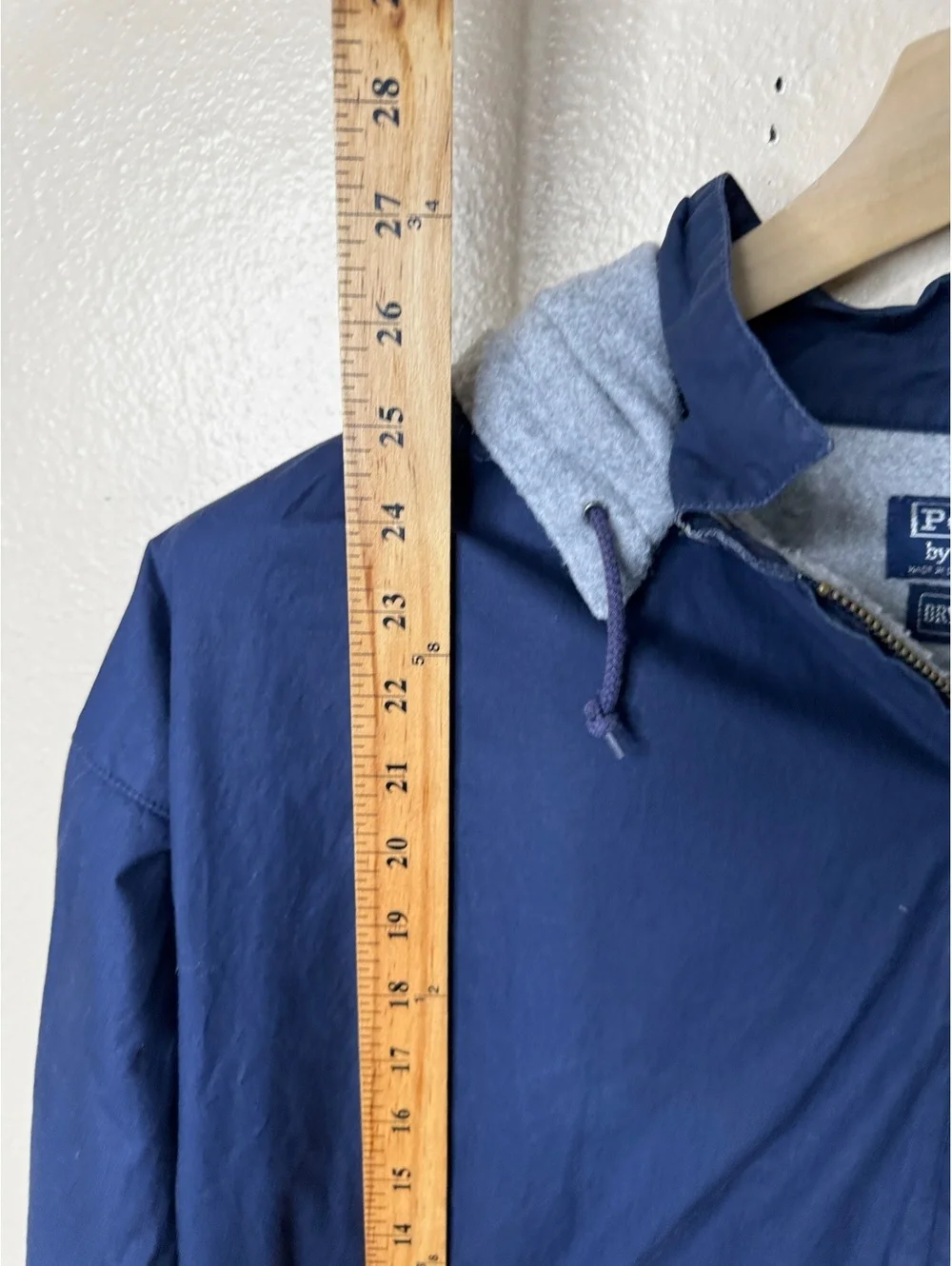 Polo Ralph Lauren Vintage Y2K Jacket Men XL Navy Hooded Fleece Lined [COPY]